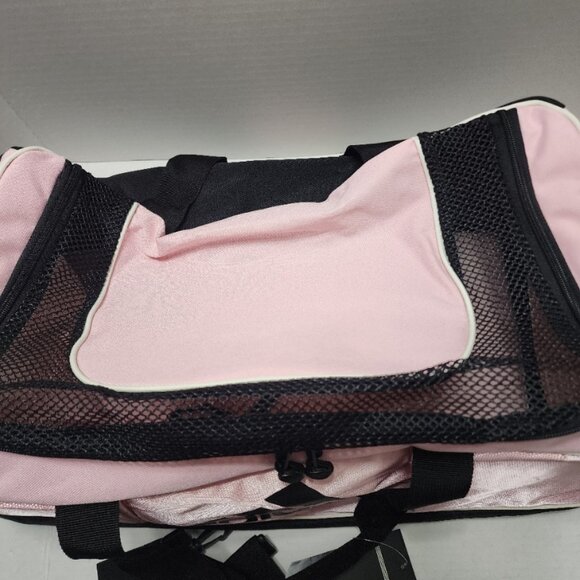 New Adidas Duffle Bag with Shoe Compartment - Pink with Black - Picture 2 of 11